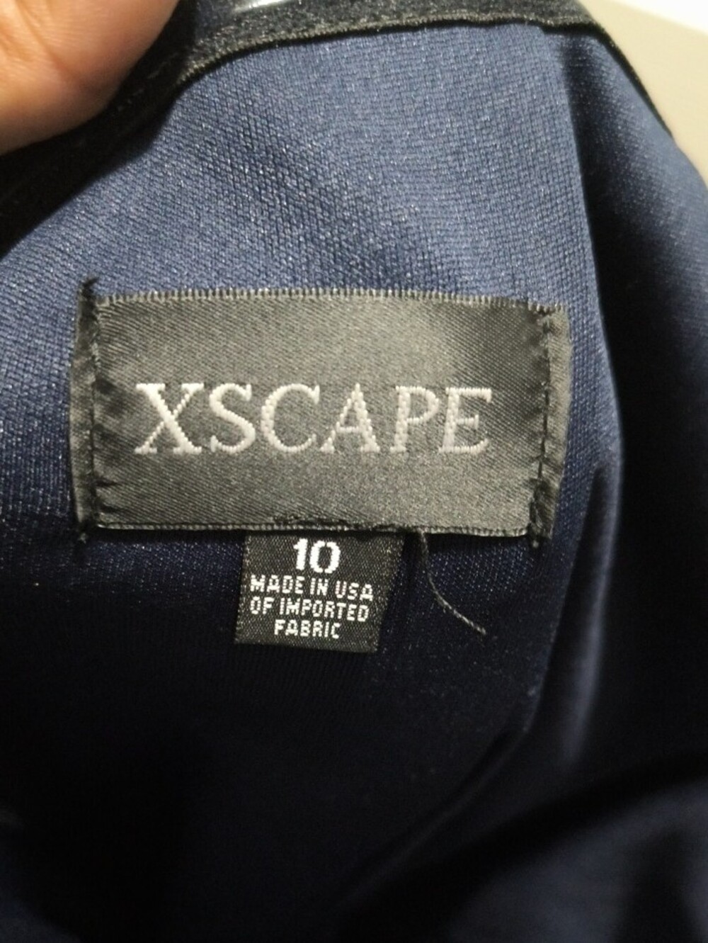 Xscape Navy V-Neck Sleeveless Maxi Dress - Picture 5 of 5
